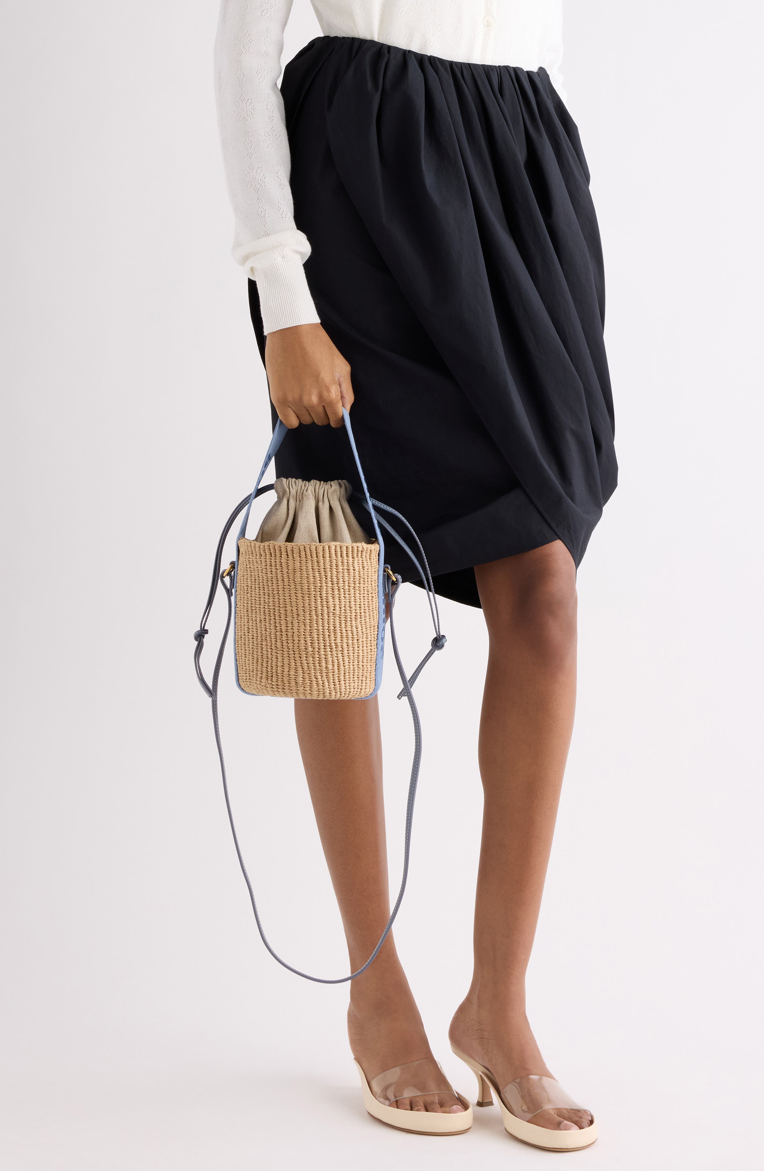 Small Woody Basket Bucket Bag, Alternate, color, ASHES BLUE