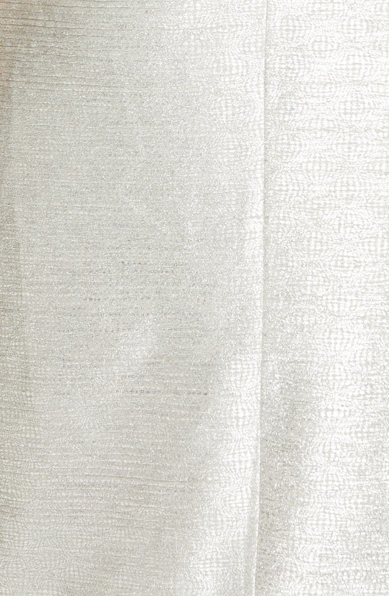 Simkhai Jonathan Simkhai Ruffle Plissé Lamé Cocktail Dress, Alternate, color, 