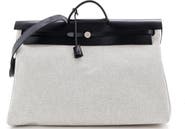 Pre-Owned Hermes Herbag Cabine Criss Viking Toile and Leather
