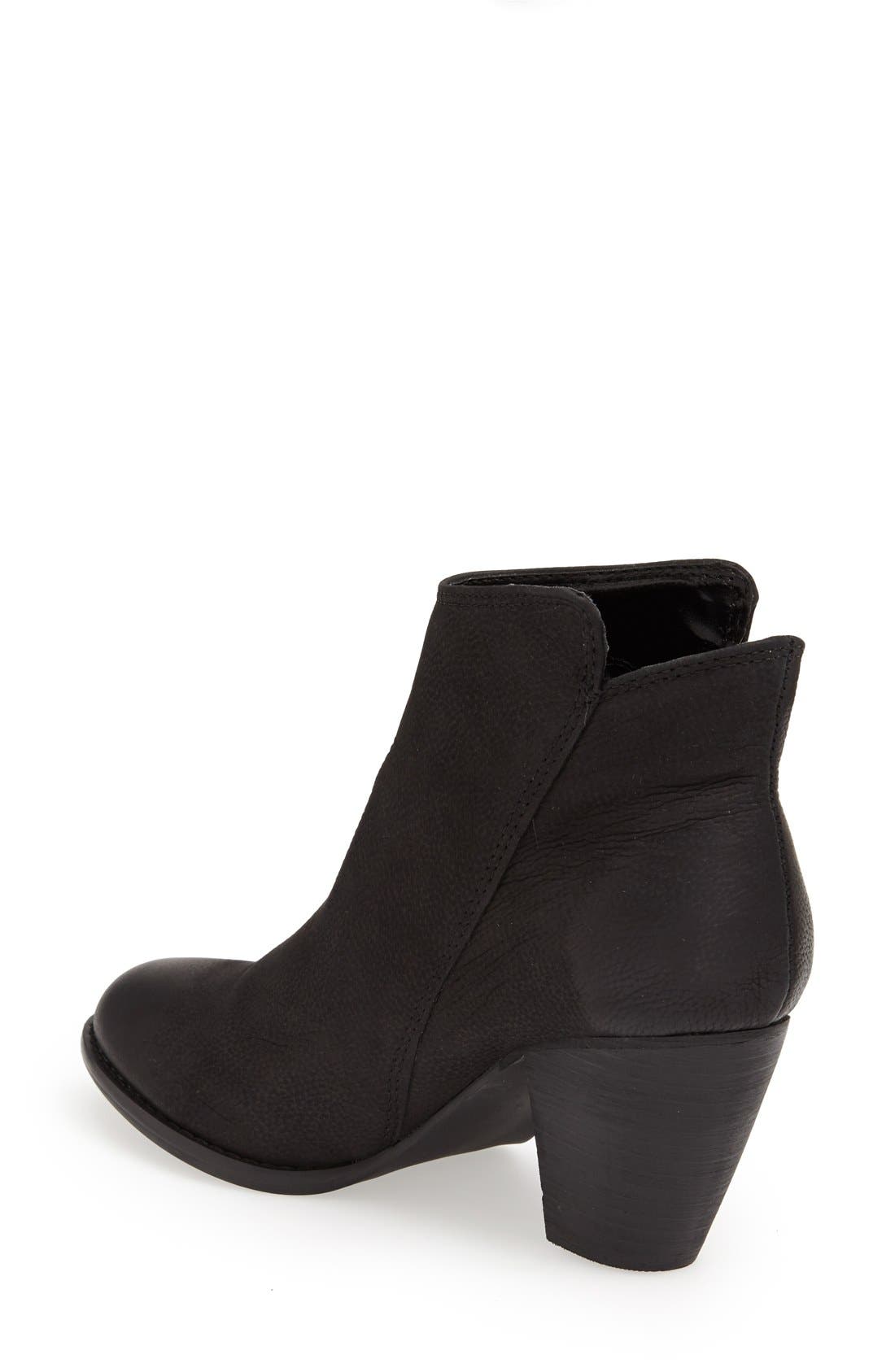 'Whysper' Nubuck Bootie, Alternate, color, BLACK NUBUCK