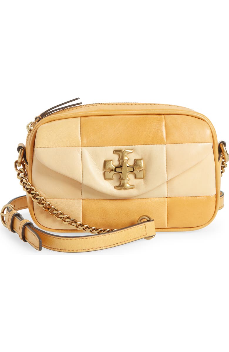 Tory Burch Kira Mini Leather Patchwork Camera Bag, Main, color,