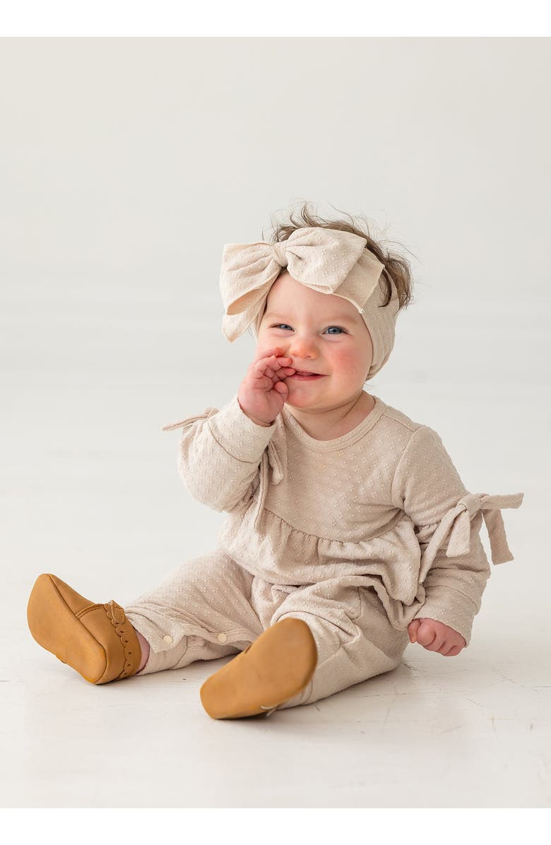 Mabel + Honey Cinnamon Sugar Romper, Alternate, color, Brown