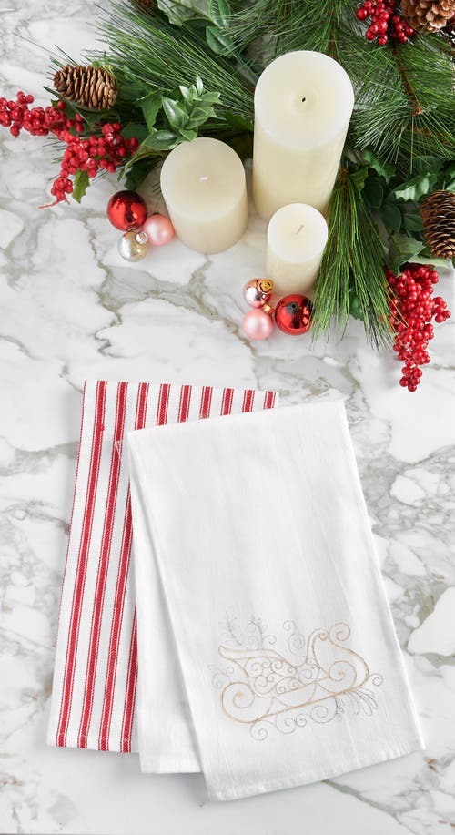 C & F Home C&f Home Champagne Sleigh Towel In White