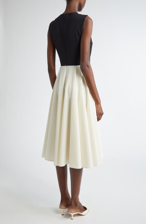 Emilia Wickstead Faux Two-piece Midi Dress In Multi