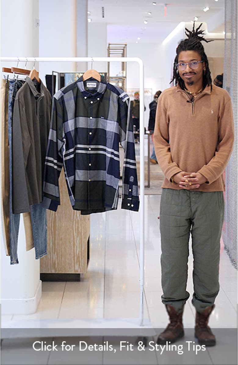 Dunoon Tailored Fit Plaid Button-Down Shirt, sales video thumbnail