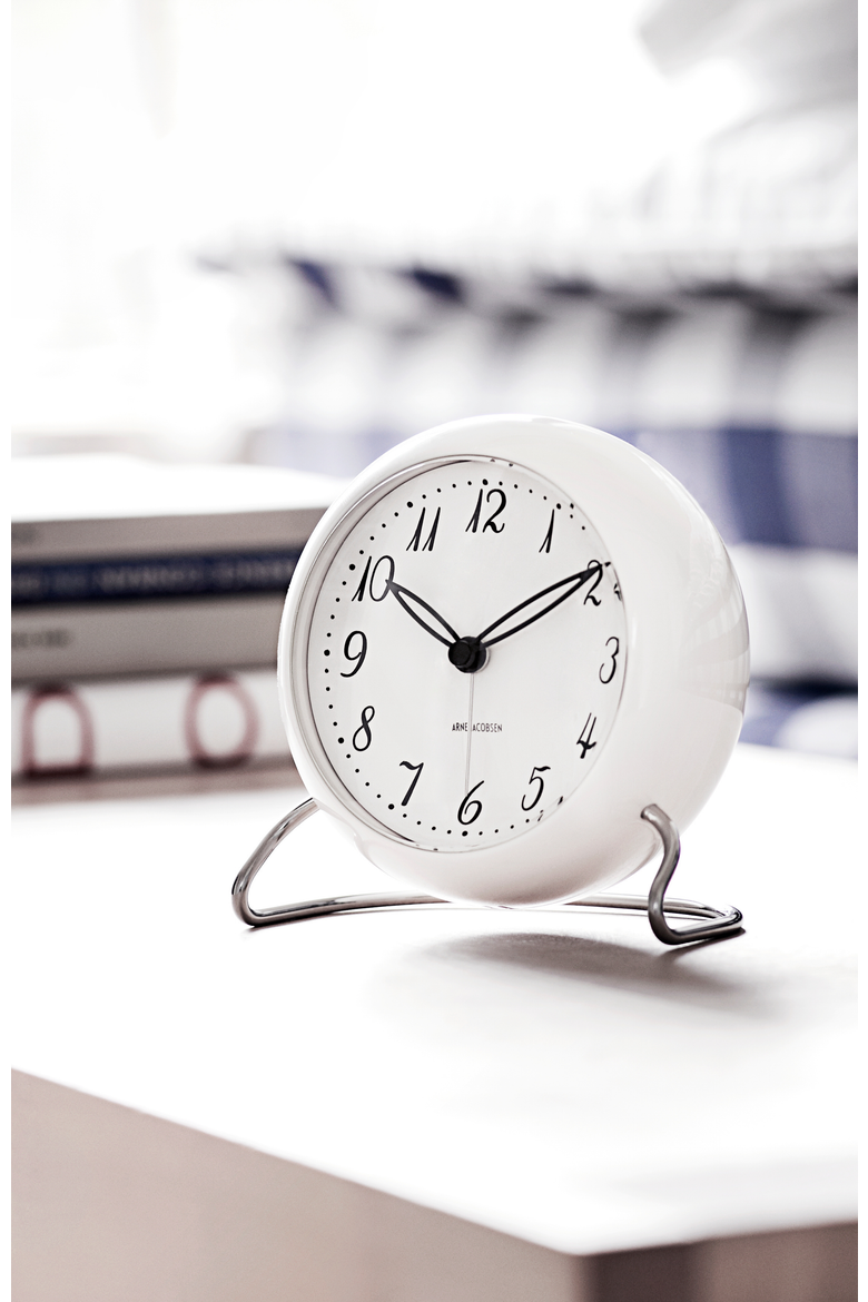 Lk Table Clock, Alternate, color, White