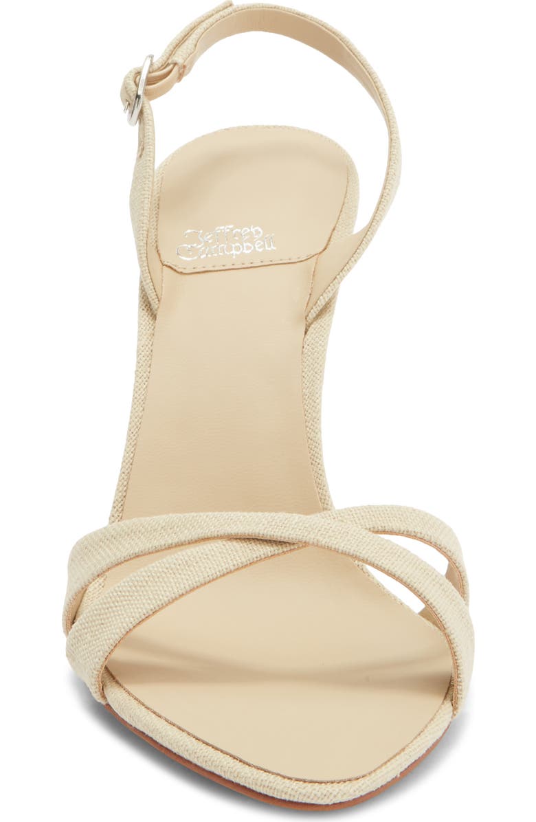 Jeffrey Campbell Marielle Slingback Sandal, Alternate, color, Beige Canvas