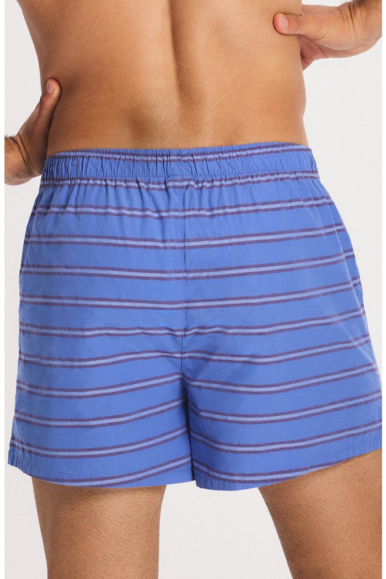 3-Pack Cotton Poplin Boxers, Alternate, color, NAVY STRIPE/ BABY BLUE/ R