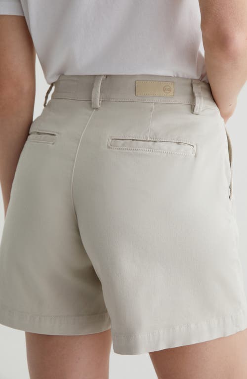 Shop Ag Jude Stretch Twill Shorts In Pumice