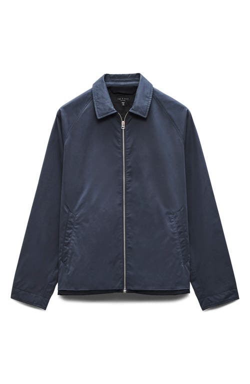 Rag & Bone Chester Cotton Blend Jacket In Ink Blue