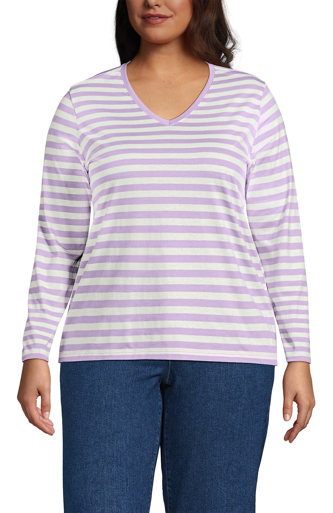 Whisper Lilac Even Stripe