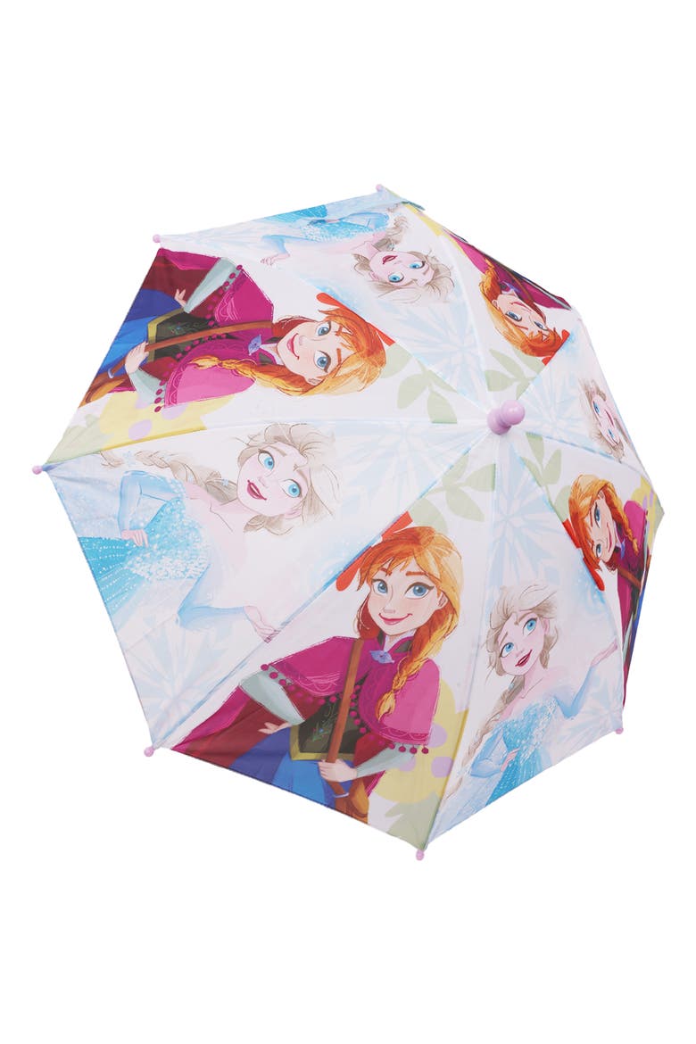 Frozen Elsa and Anna Kids Umbrella, Alternate, color, MULTI