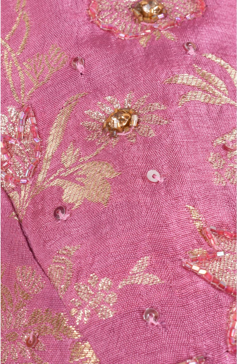 Rhosyn Brocade Pre Pleated Shimmer Saree