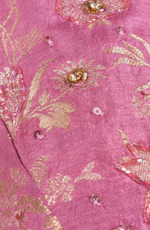 Raas Rhosyn Brocade Pre Pleated Shimmer Saree