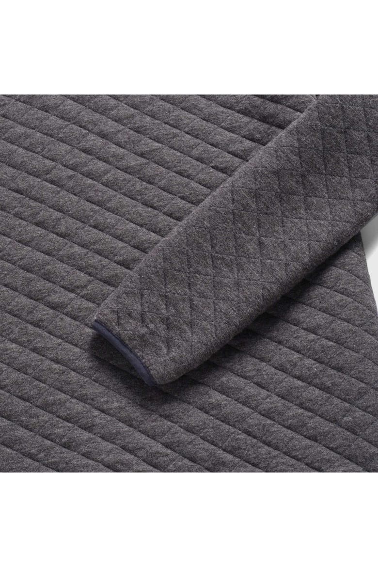 Ken Quilted Button Mock, Alternate, color, charcoal heather