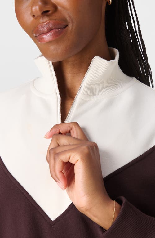Sweaty Betty Revive Colorblock Half Zip Sweatshirt In Multi