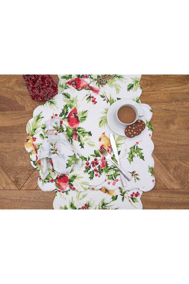 Ruby Cardinal Napkins, Set of 6, Alternate, color, Yellow