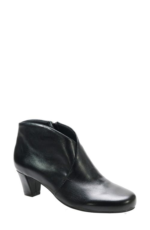 David Tate Prestige Bootie in Black Nappa 