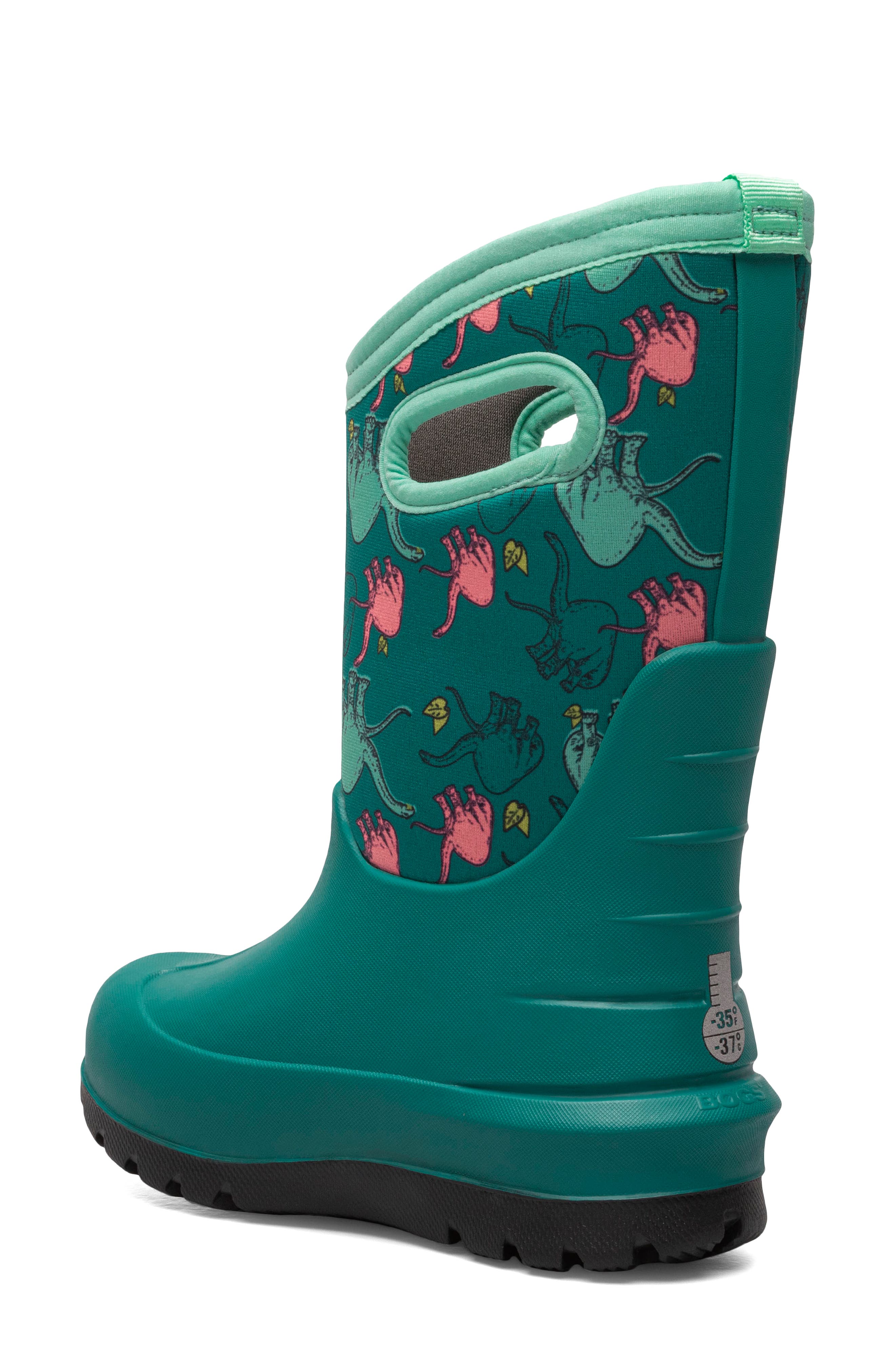 Bogs Kids' Neo-Classic Good Dino Insulated Waterproof Winter Boot, Alternate, color, 