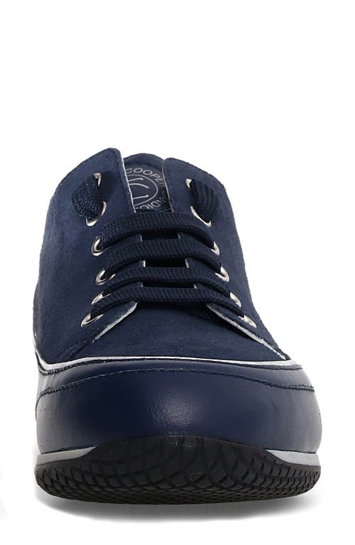 Candice Cooper Janis Strip Sneaker In Navy Blue
