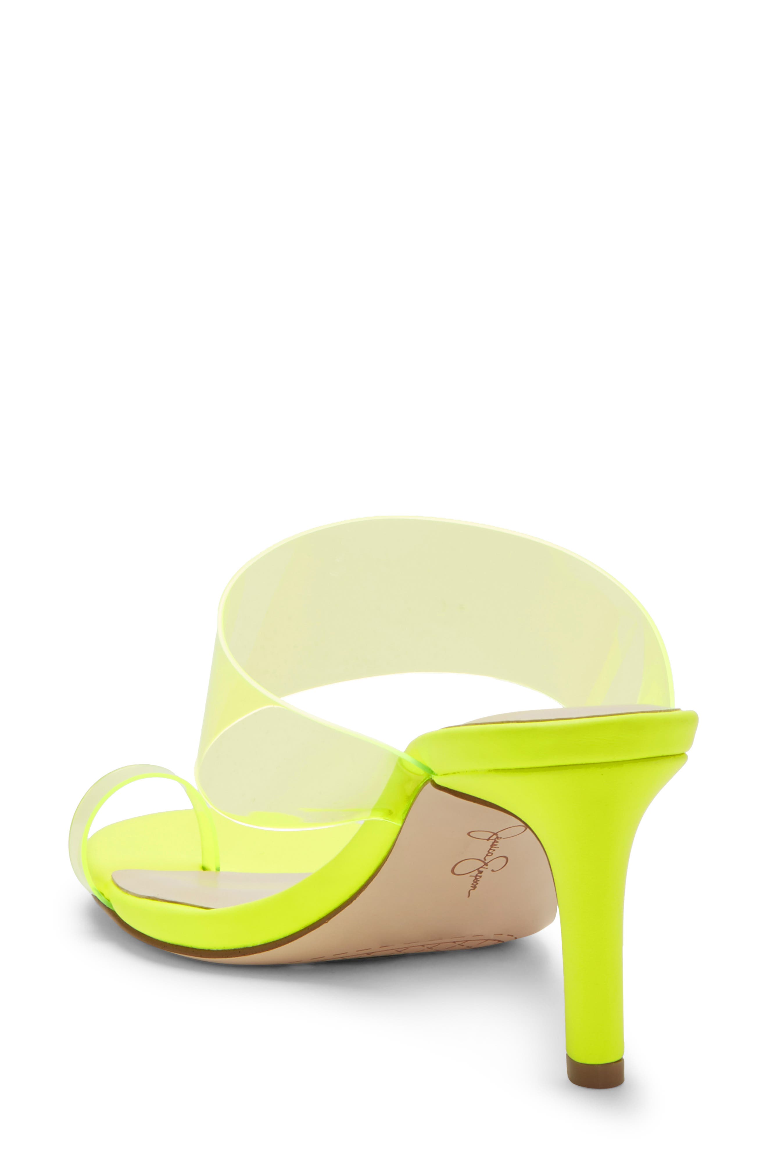 Lissah Slide Sandal, Alternate, color, NEON YELLOW