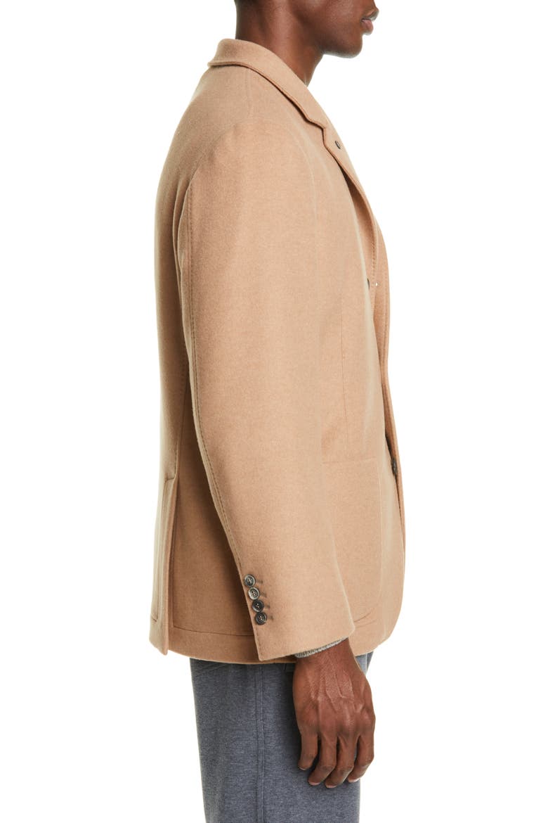 Plush Cashmere Overcoat, Alternate, color, CAMEL