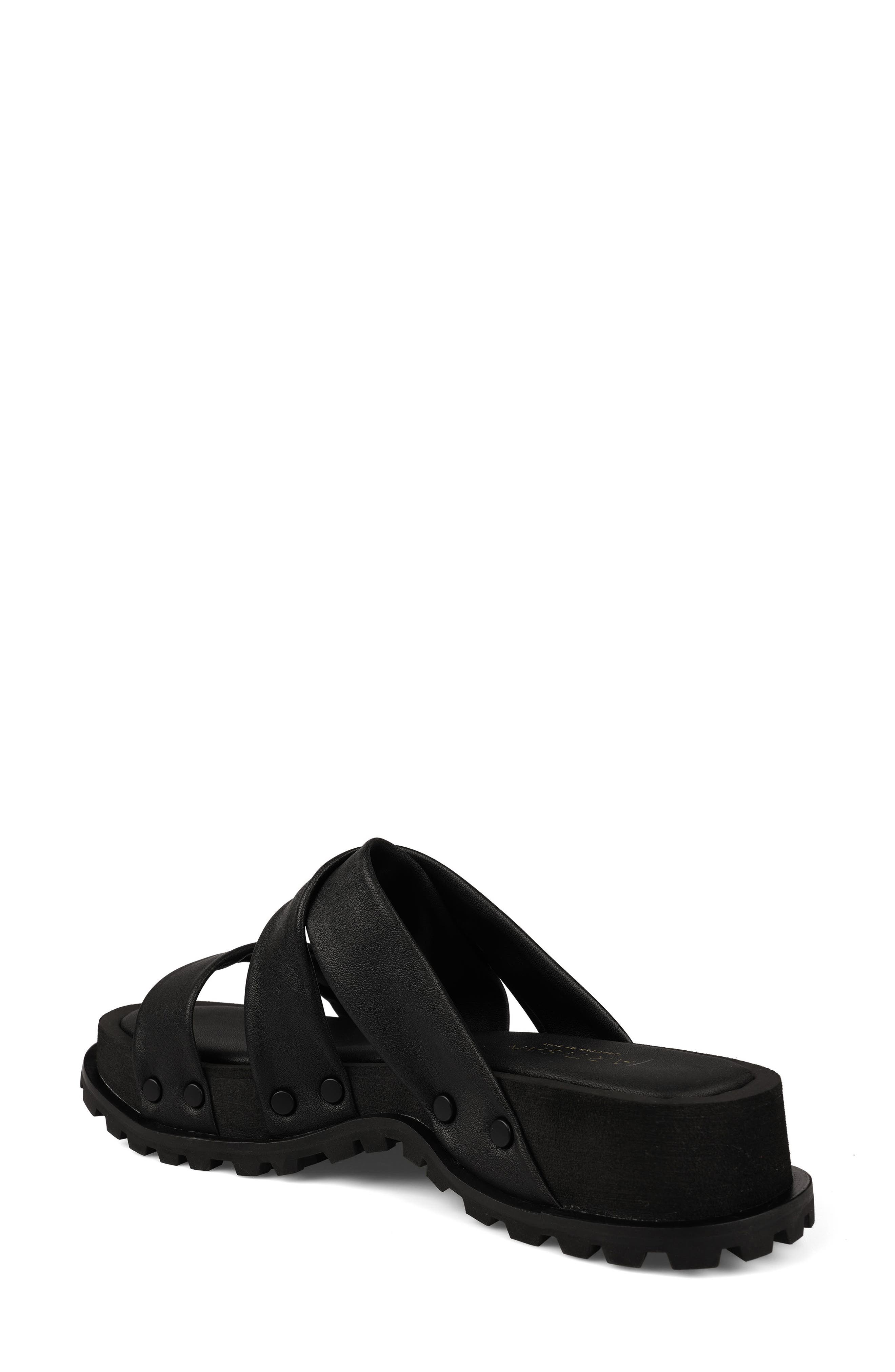 Artisan Crafted By Zigi Elixa Platform Sandal, Alternate, color, Black Leather