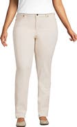 Lands' End Recover Mid Rise Straight Leg Blue Jeans