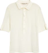 Paloma Wool Sile Cotton Blend Tulle Polo Top