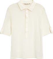 Paloma Wool Sile Cotton Blend Tulle Polo Top