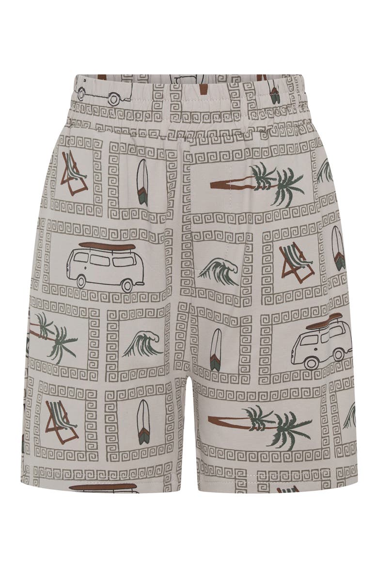 Kids' Surfing Life Print Shorts, Main, color, GREY
