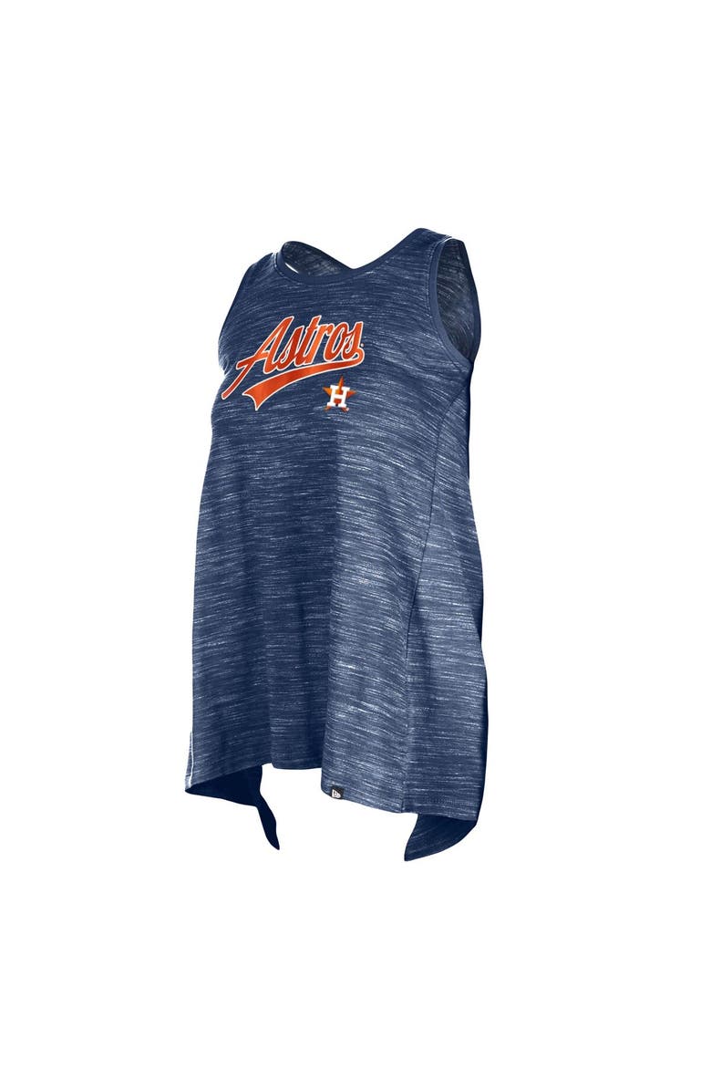 New Era Women's New Era Navy Houston Astros Space-Dye Active Tank Top, Alternate, color, Navy