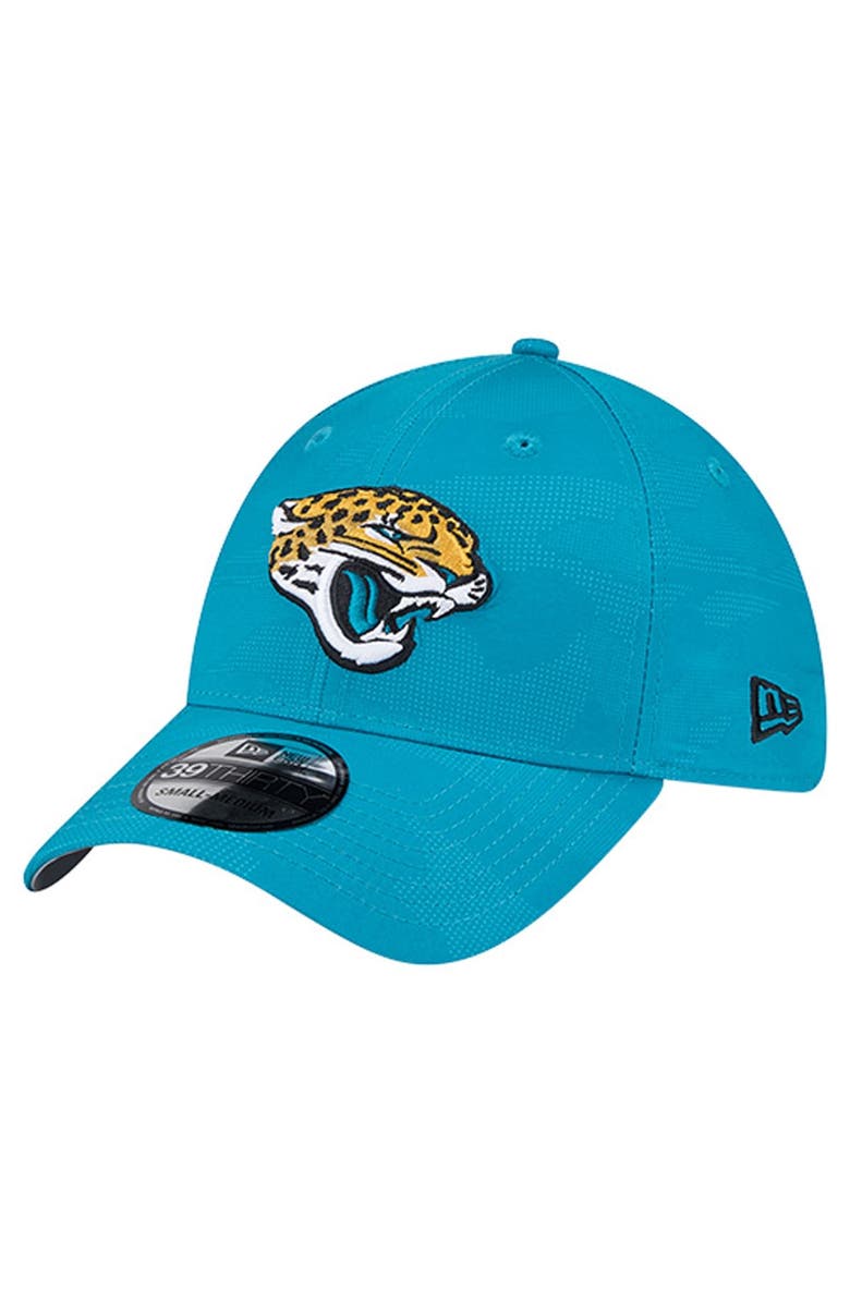New Era Men's New Era  Teal Jacksonville Jaguars Tonal Camo 39THIRTY Stretch Fit Hat, Alternate, color, Teal