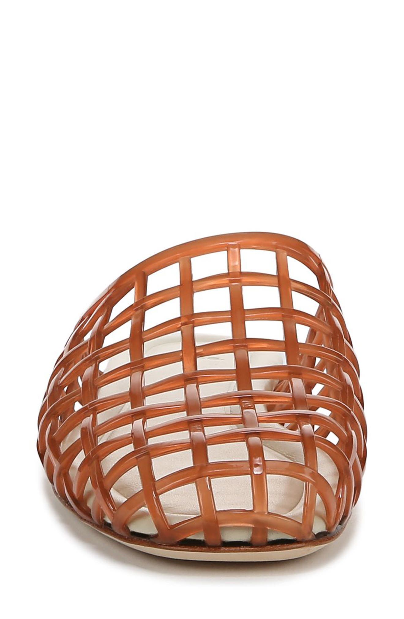 Barcelona Jelly Cage Mule, Alternate, color, DK AMBER