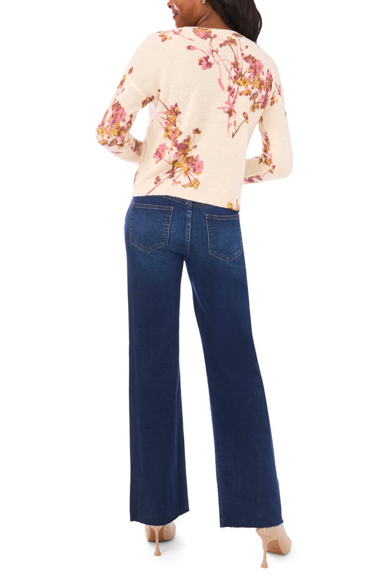 Electric Bouquet Sweater, Alternate, color, BIRCH
