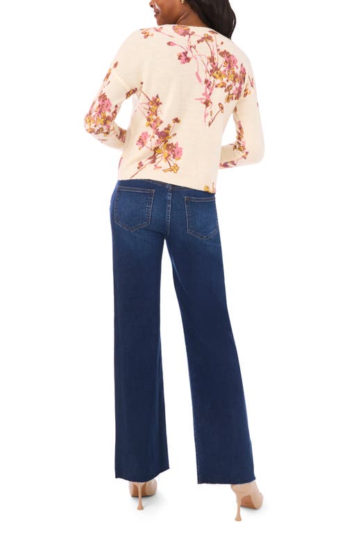 Vince Camuto Electric Bouquet Sweater In Neutral