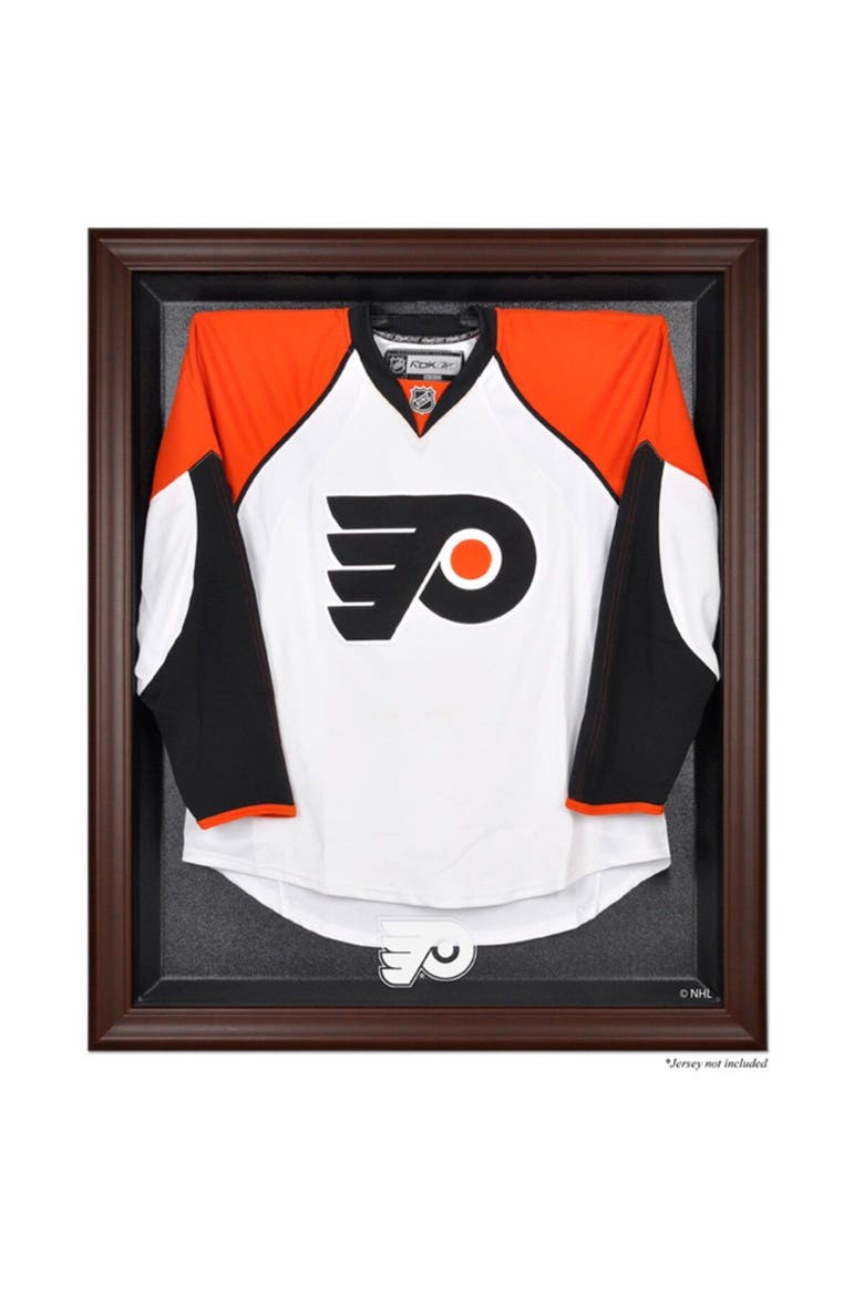 Philadelphia Flyers Brown Framed Logo Jersey Display Case, Main, color, Brown