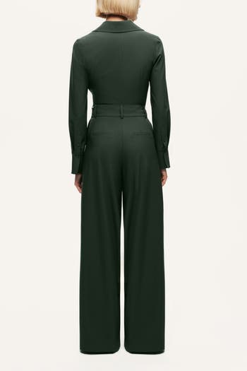 Fluid Wide-Leg Pull-On Pants