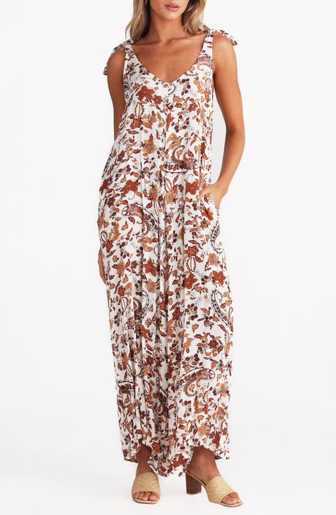 Temple Floral Wide Leg Jumpsuit