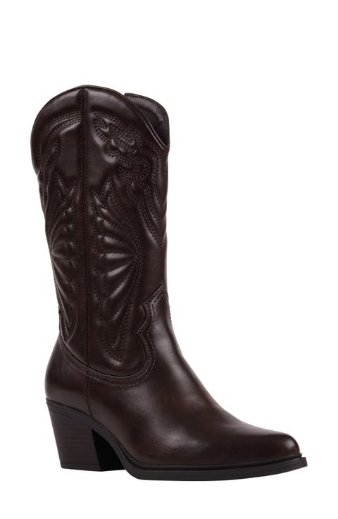 Savannah Western Embroidered Boot (Women)
