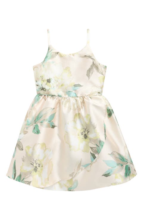 Kids' Floral Mikado Party Dress (Big Kid)