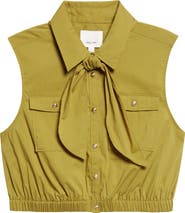 Cinq à Sept Lou Tie Cotton Blend Top