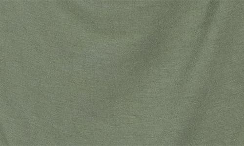 Renee C Solid Cowl Neck Cap Sleeve T-shirt In Green