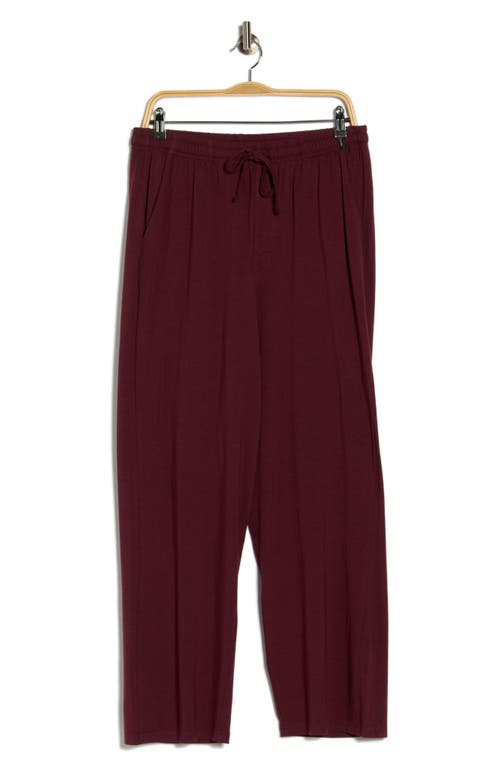 Tahari Ultimate Comfort Sleep Pants In Burgundy