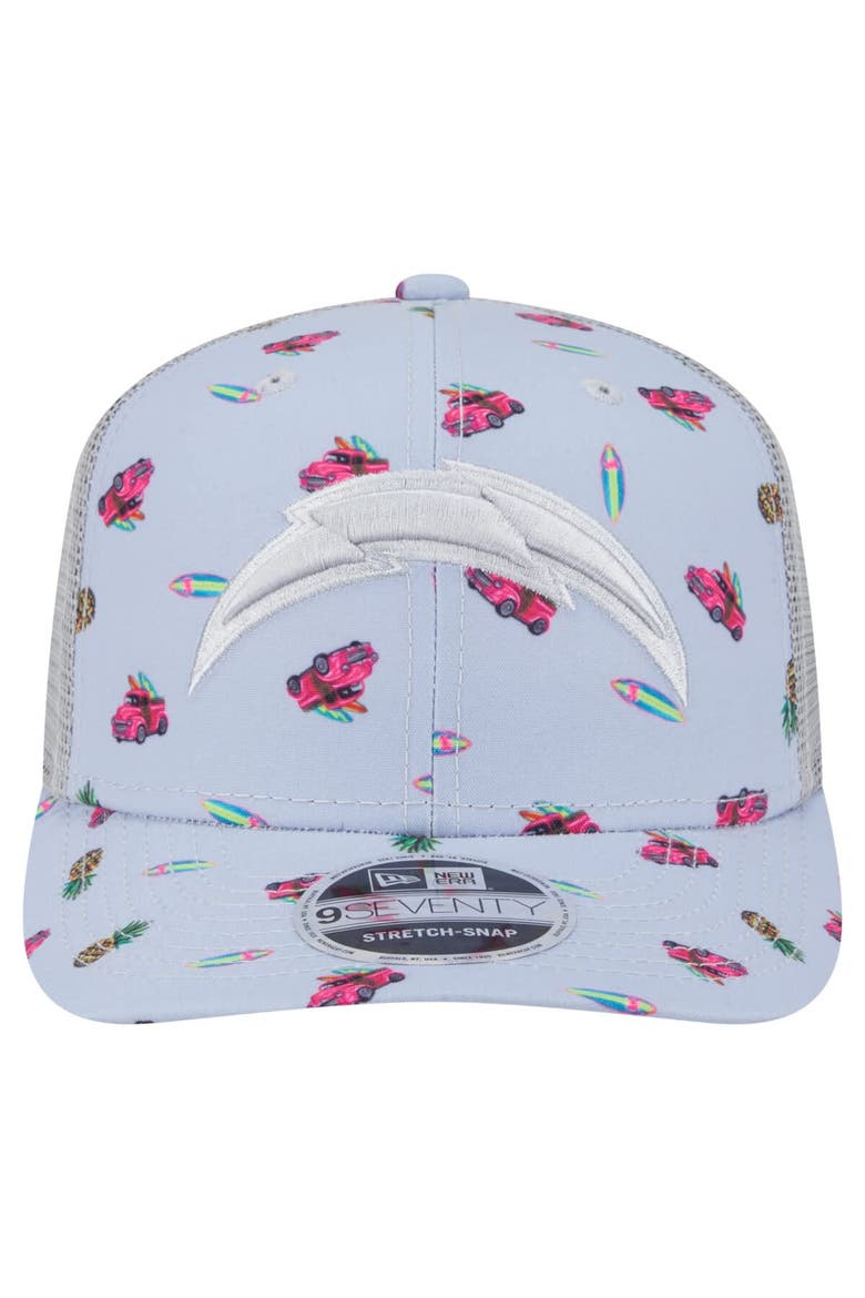 Men's New Era  Light Blue Los Angeles Chargers Adventure Surfboard 9SEVENTY Adjustable Hat, Alternate, color, Light Blue