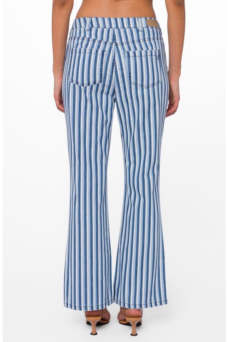 Sloane High Rise Flare Jeans, Alternate, color, BLUE STRIPE