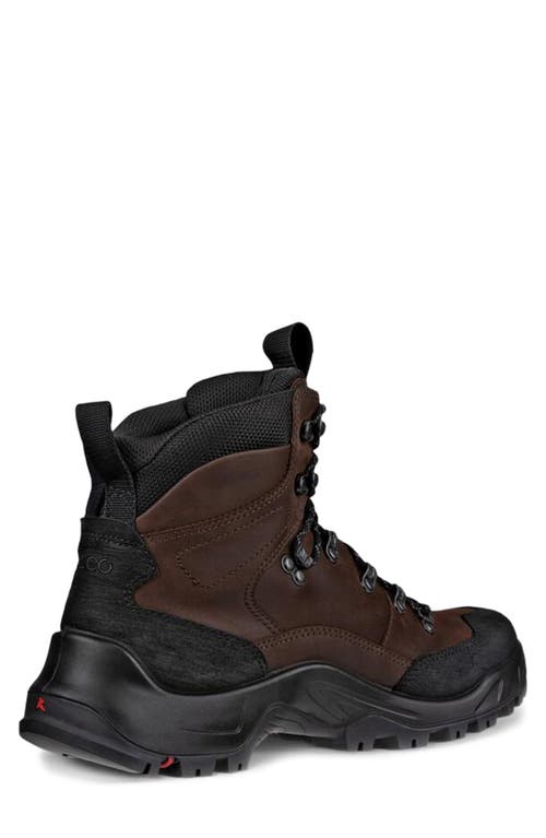 Ecco Offroad Waterproof Hiking Boot In Black/mocha