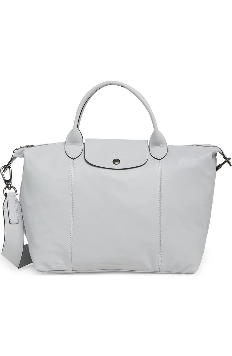 Longchamp Le Pliage Leather Shoulder Bag, Main, color,