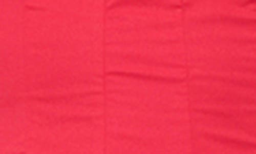 Staud Wylie Pleated Stretch Cotton Mini Sundress In Cherry