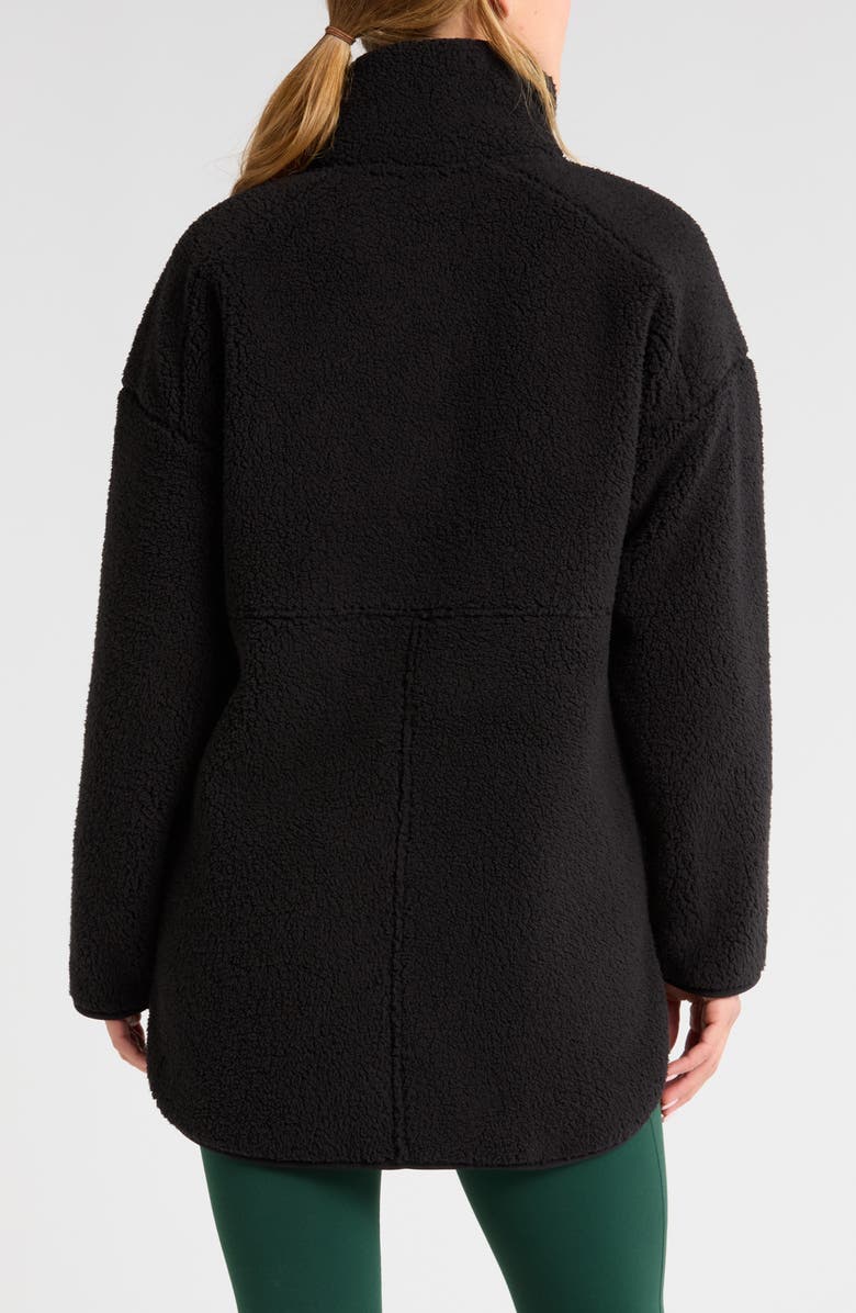Zella Cozy Faux Shearling Jacket, Alternate, color, 